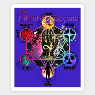 Beyond Infinite Magic Space Glove - Cosmic Psychedelic Tie Dye Magnet